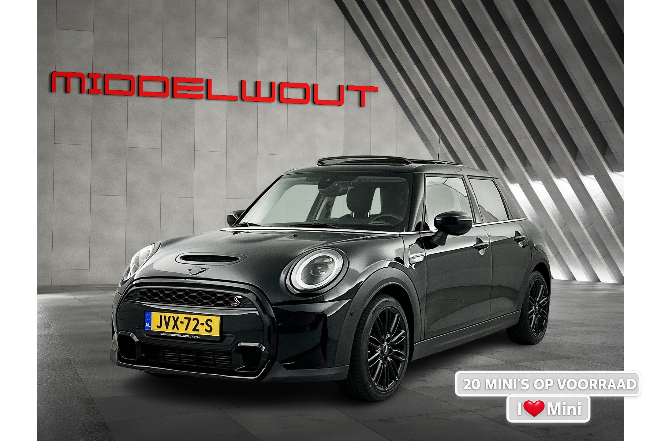 MINI Cooper S Mini 2.0 Aut. Black-Edition Pano-dak/Leder-Sportstoel/17'LMV 51280236 afbeelding 1 hexon-img:f6b7464f8c93da7b