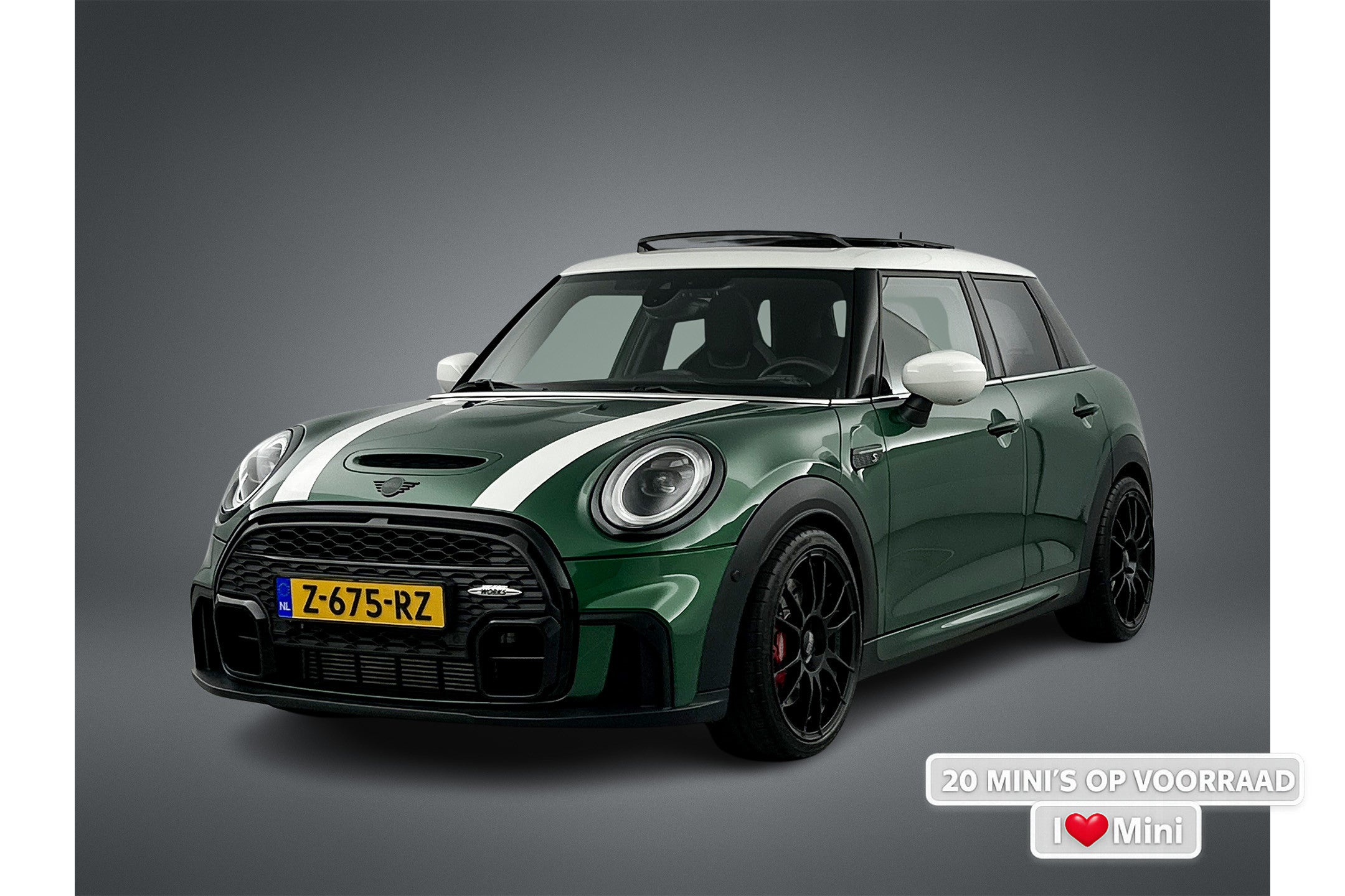 MINI Cooper Mini 2.0 John Works Pano-dak/JCW-Remm/Camera/Head-up Display 53351107 afbeelding 1 hexon-img:79a997aa02ee8643