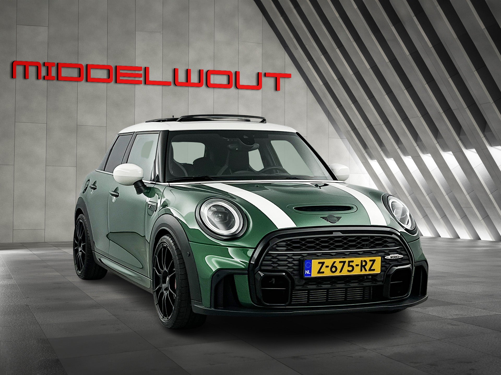 MINI Cooper Mini 2.0 John Works Pano-dak/JCW-Remm/Camera/Head-up Display 53351107 afbeelding 2 hexon-img:d8a20ff766f259d9